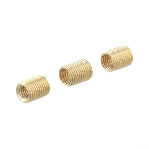 Shift Knob Thread Adapter Kit, 3 Pieces, Aluminum Alloy Nut Inserts M10x1.25 M10x1.5 M8x1.25, Gold Finish, shown separately