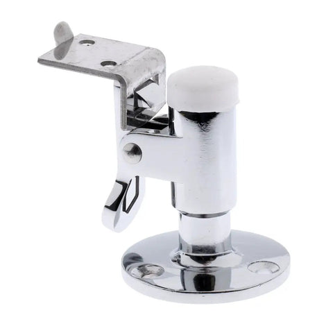 Rock Solid 316 Stainless Steel Boat Door Stopper And Marine Catch For Yacht RV Motorhome Camper Heavy Duty Spring Latch hardware close-up view.