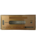 Heavy Duty Spirit Level And Precision Measuring Ruler Engineered For Rock Solid Accuracy With Dead On 0.02 Millimeter Readings showing a gold level tool with measurements and adjustments.