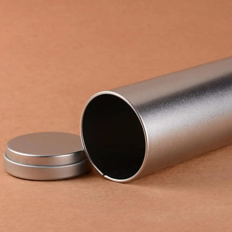 Hella Smooth 2 Pack Smokeless Moxibustion Extinguisher Tube Crafted Tough For Zero Drama with round cap and silver finish.