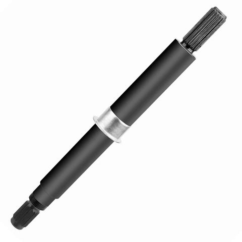 Top Shelf Washer Tub Shaft And Bearing Replacement Kit Compatible With W10435302 Ap5325033 Ps3503261 showing a black drive shaft with silver spacer.
