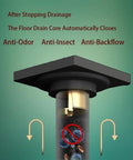 Illustration of 2 Pack Floor Drain Odor Stopper And Backflow Preventer, Brass One Way Anti Odor Check Valve in use for odor control.