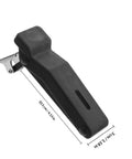 Close-up of Two Pack Flexible Draw Latch Rubber Lock for Electrical Cabinets in non corrosive rubber and stainless steel.