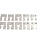 100 Pack Solar Grounding Clips 304 Stainless Steel Conductive Washer Kit showing flat washers for PV panel installation.