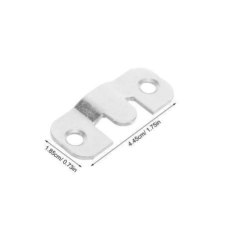 Heavy Duty Stainless Steel French Cleat Picture Frame Bracket, 1.85cm x 4.45cm, designed for secure wall art and mirror hanging.