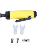 Compact Mini Angle Pneumatic Grinder Portable Air Die Grinder with accessories, ideal for cramped spots and precision DIY work.