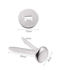 Sick Craft Kit With 100 Real Deal Silver Plated Iron Paper Fasteners And 300 Flat Washers Plus Heavy Duty Hole Punch; iron brad dimensions