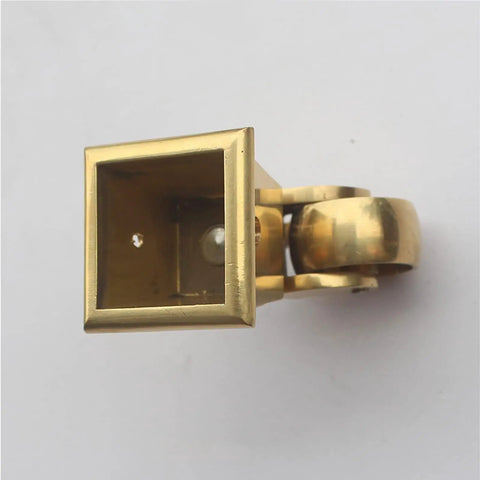 Top Shelf Solid Brass Casters Delivering Three Sixty Degree Swivel Grace For Any Couch Sofa Or Desk Antique Style Gold Cup Roller with square cup.
