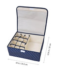 Kick Clutter To The Curb With This Hella Tough Waterproof Oxford Cloth Underwear Storage Box Featuring 13 Roomy Grids ideal for organizing lingerie.