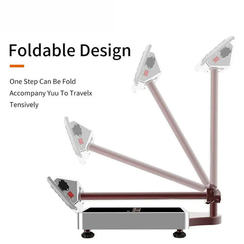 Foldable Heavy Duty Folding Platform Scale Rock Solid Workhorse For Warehouse Shipping And Luggage Loads With Precision Digital Readout Rechargeable Battery Pack Easy Setup Professional Use 660 Lb.
