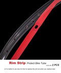 Two Pack 26 Inch Bike Inner Tubes With Presta Valve 48mm Durable Butyl Rubber Replacement Tubes Includes Two Tire Strips