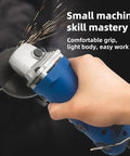 Top Shelf 75Mm Six Speed Electric Angle Grinder And Polishing Machine with ergonomic grip, ideal for metalwork and grinding.