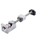 SFU2005 Ball Screw Nut One Set Precise Spindle Kit With Motor For CNC Engravers showing silver steel components and housing.