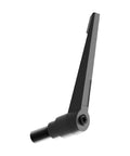 Badass M6 Clamping Lever Handles Offer a Sick Quick Release Rotation Black Hex Socket Screw Bolt Stud Knobs Crafted for Lathe Machinery Provide Rapid Install and Tight Grip Two Piece Kit side view of a black aluminum clamping lever handle.
