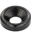 Top Shelf Slick M3 Countersunk Washers Rock Solid Aluminum Alloy Flat Shims low profile black shim for FPV drones and RC builds.