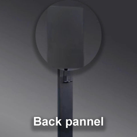 Back panel view of Badass EV Charger Protection Box For Outdoor And Garage Storage, Rain Resistant Heavy Duty Steel.