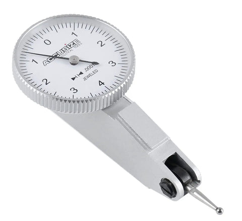 0.008 In By 0.0001 In Dial Test Indicator Pro Grade With 230 Degree Contact Point, Fully Jeweled Movement, Dovetail Mounts On Top And Back, Includes Three Eighths Inch And Five Thirty Second Inch Clamps, Model P900-S109