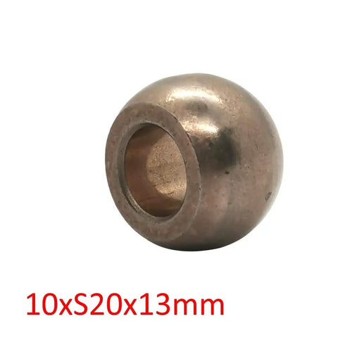 Slick Copper Iron Spherical Bearing Bushing With 10mm Bore And 20mm Sphere Perfect For Washing Machines And Electrical Fan Motors Tough As Nails Heavy Duty Swap, showing 20mm spherical bushing.