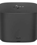 Level Up Your Workspace With This Slick Thunderbolt Dock 230W, compact black docking station front view with USB-C port.