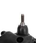 Slick Front Steering And Suspension Repair Kit Bringing Heavy Duty Lower And Upper Control Arms With Ball Joints Inner And Outer Tie Rods Plus Sway Bar Links For Street Use. Close-up of ball joint with threaded stud.
