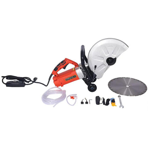 Beast Mode 3000W Electric Concrete Saw With 14 Inch Blade for wet cutting granite brick porcelain masonry with water line setup