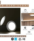 Ultra Bright 7.5 Inch Dimmable LED Disk Light Flush Mount for Ceilings, Energy Star Certified, surface mount demonstration
