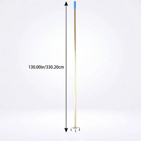 Lightweight aluminum extension pole, 130 inches tall, designed for grabbing high ceiling smoke detectors safely.