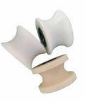 Top Tier Builder Grade Nylon U Groove Guide Pulley Wheel Providing A Slick Smooth Ride For Sliding Panel Hardware Heavy Conveyor Idlers And Commercial Curtain Rails D120X120, three wheels showing smooth design.