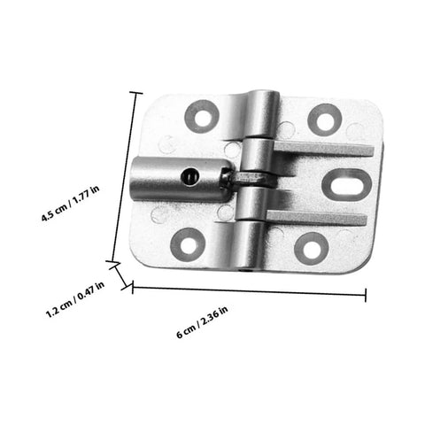 Veemoon 2-pack 180° positioning alloy cabinet door hinge, silver finish for RV/marine use