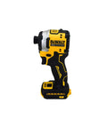 Side view of Workhorse 20V Cordless Brushless Compact One Quarter Inch Impact Driver with Three Speed Trigger and LED Light