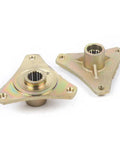 Close-up of metal components from Rear Axle Complete Kit With Brake Assembly for DIY Go Kart and Mini Bike T8F Chain Fits 50cc 70cc 90cc ATV Quads
