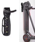 Heavy Duty Wall Mount Bike And E Scooter Hanger With Padded Tire Grooves No Fuss Install, showing scooter securely hung.