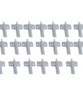 Twenty Piece Soft Close Damper Buffers For Cabinets And Drawers Hella Sturdy Abs Build Ultra Smooth Quiet Operation No Slamming Setup Gray, set of 20 gray ABS dampers for quiet operation.