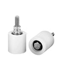Top Shelf Nylon Guide Roller Slick Bearing Pulley Wheel For Sliding Door Track And Linear Motion Applications Featuring Threaded Stem Idler Support Smooth travel.