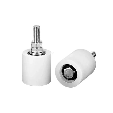 Top Shelf Nylon Guide Roller Slick Bearing Pulley Wheel For Sliding Door Track And Linear Motion Applications Featuring Threaded Stem Idler Support Smooth travel.