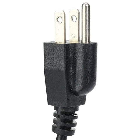 US standard plug for Top Shelf Single Phase Voltage Regulator Transformer with 20 Amp capacity and robust construction.