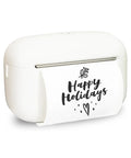 Nulltonex Portable Bluetooth Label Maker With Tape, Mini Adhesive Sticker Printer For Home Organization with printed 'Happy Holidays' label.