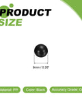 Slick As Grease 9Mm Polypropylene Bearing Balls 200 Pieces G2 Precision Mini Plastic Spheres Heavy Duty Wear Resistant Black ball size 9mm.