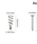 Tool Free Self Drilling Drywall Anchors Kit 100 Pcs Zinc Hollow Wall Anchors with Screws size chart for drywall and brick
