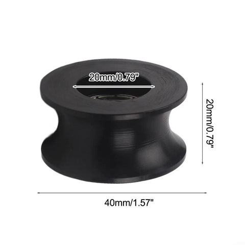 Tough As Nails Nylon Pulley Wheels For Door And Window Track 4 Pack Silky Smooth Replacement Rollers Pre Greased For Effortless Glide 20mm diameter roller