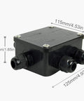 External Outdoor Underground Electrical Junction Box 5 Way Cable Connector For M20 Wire 4mm To 8mm with dimensions shown