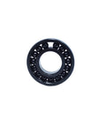 Heavy Duty High Temperature Thin Section Full Ball Bearings 20 X 42 X 8 mm with a visible black cast iron housing