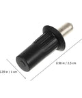 Tough As Nails Window Shutter Repair Pins Heavy Duty Iron And Pp Replacement Set Black 50 Piece Pack close up of individual pin