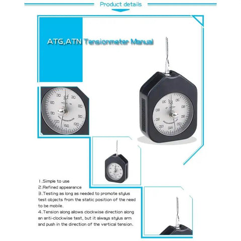 Badass Dial Gram Tension Gauge Slick Precision Force Meter showing forces up to 150 grams, ideal for precise switch testing.