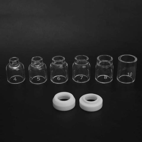 Pro Level TIG Welding Conversion Kit Compatible With WP17 WP18 WP26 Torches gas lens insulators glass cups for crisp arc starts.