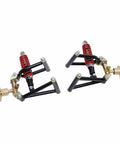 Beefed Up Front Suspension Swingarm Kit With Upper And Lower Arms And 220mm Shock For DIY ATV Quad Go Kart Buggy Bolt On Upgrade