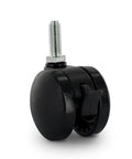 Slick Rolling 2 Inch Nylon Twin Wheel Heavy Duty Furniture Caster with secure brake and screw mount for smooth gliding