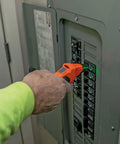 Using AC Circuit Breaker Kit With GFCI Digital Circuit Breaker Finder Non Contact Voltage Tester Pen in panel for checks