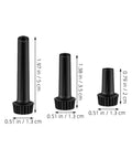 Top Notch 9 Pcs E26 Lamp Socket Switch Knob Replacement Plastic Handle Kit, black plastic, 5 cm, 3.5 cm, 2 cm