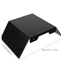 Heavy Duty Aluminum Wall Mount EV Charging Station Rain Shield Weatherproof Canopy in black, dimensions 30.5cm x 22cm x 10cm.